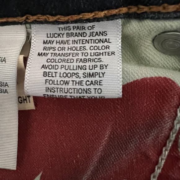 LUCKY BRAND Sweet n Straight Mid-Rise Dark Wash Jeans Womens Size 6 - Picture 7 of 12
